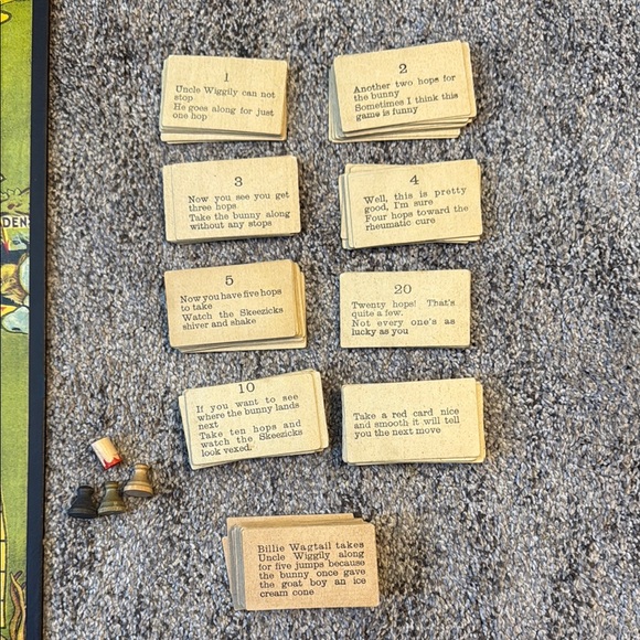 1916 Milton Bradley vintage/antique Uncle Wiggly Game - Howard R. Garis author - Picture 8 of 9
